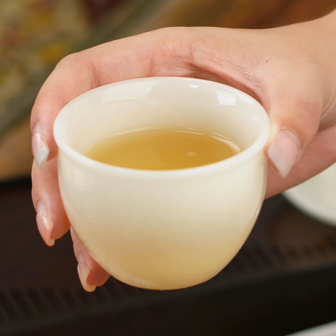 璞玉上釉款主人杯陶瓷功夫茶具单杯小富婆家用高档喝茶品茗CC8733