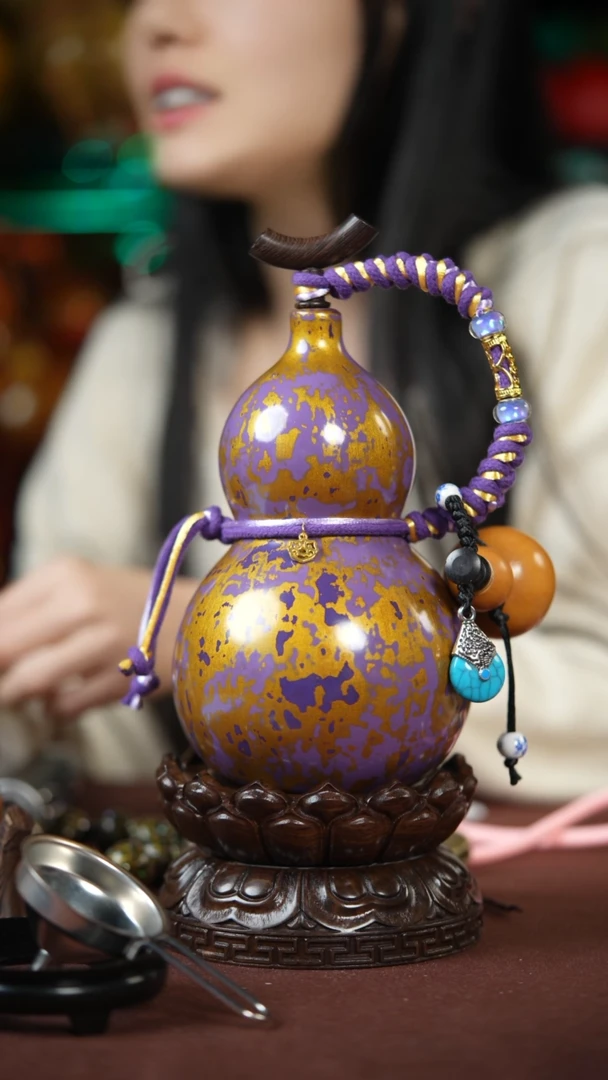 【闪购商品】477号500ml左右的非遗漆器酒葫芦