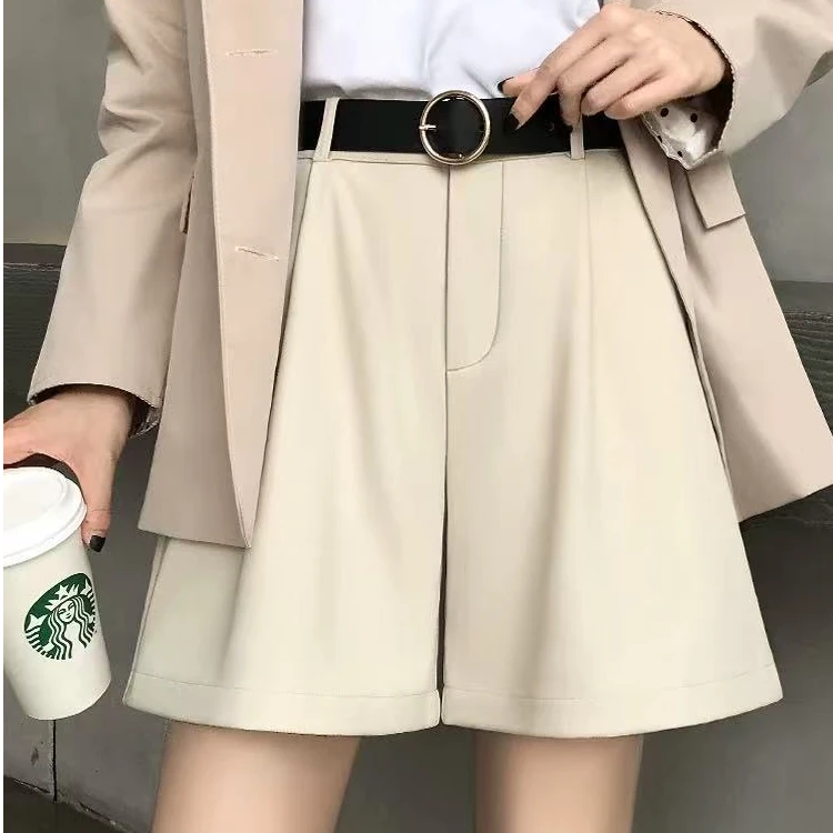 【MJJ】西装短裤女夏季宽松高腰显瘦显比例