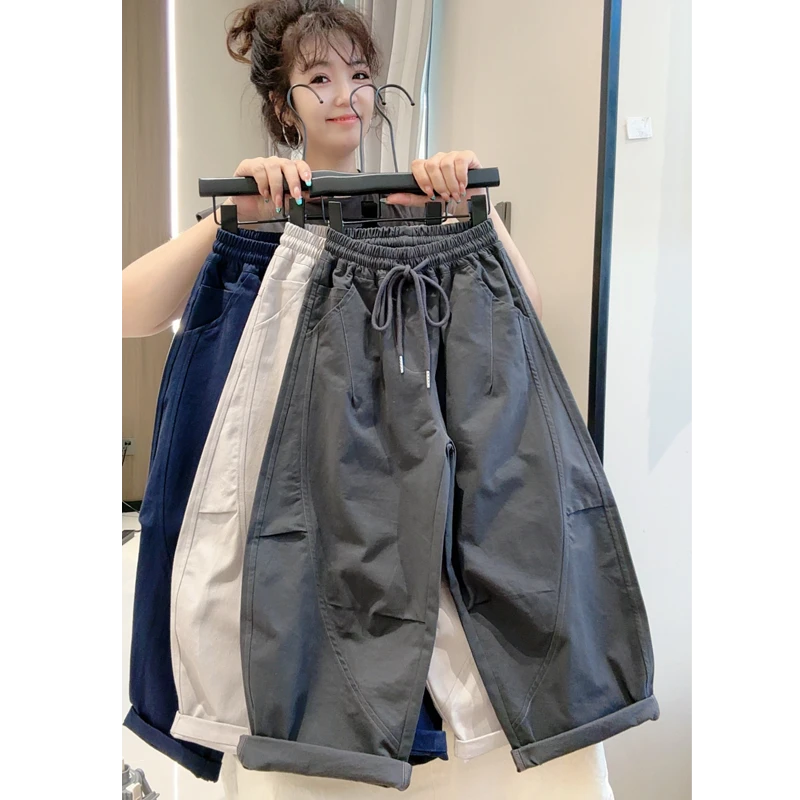 【水洗纯棉100%】男童秋季韩版长裤新款中大童春秋宽松裤子MT68090