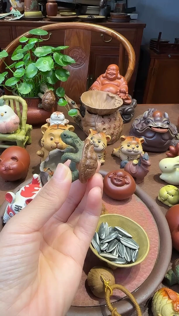紫砂茶宠小号爬爬龟