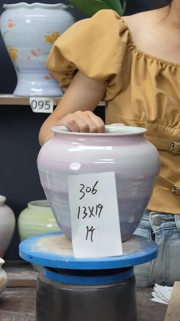 景德镇花盆默认微瑕306