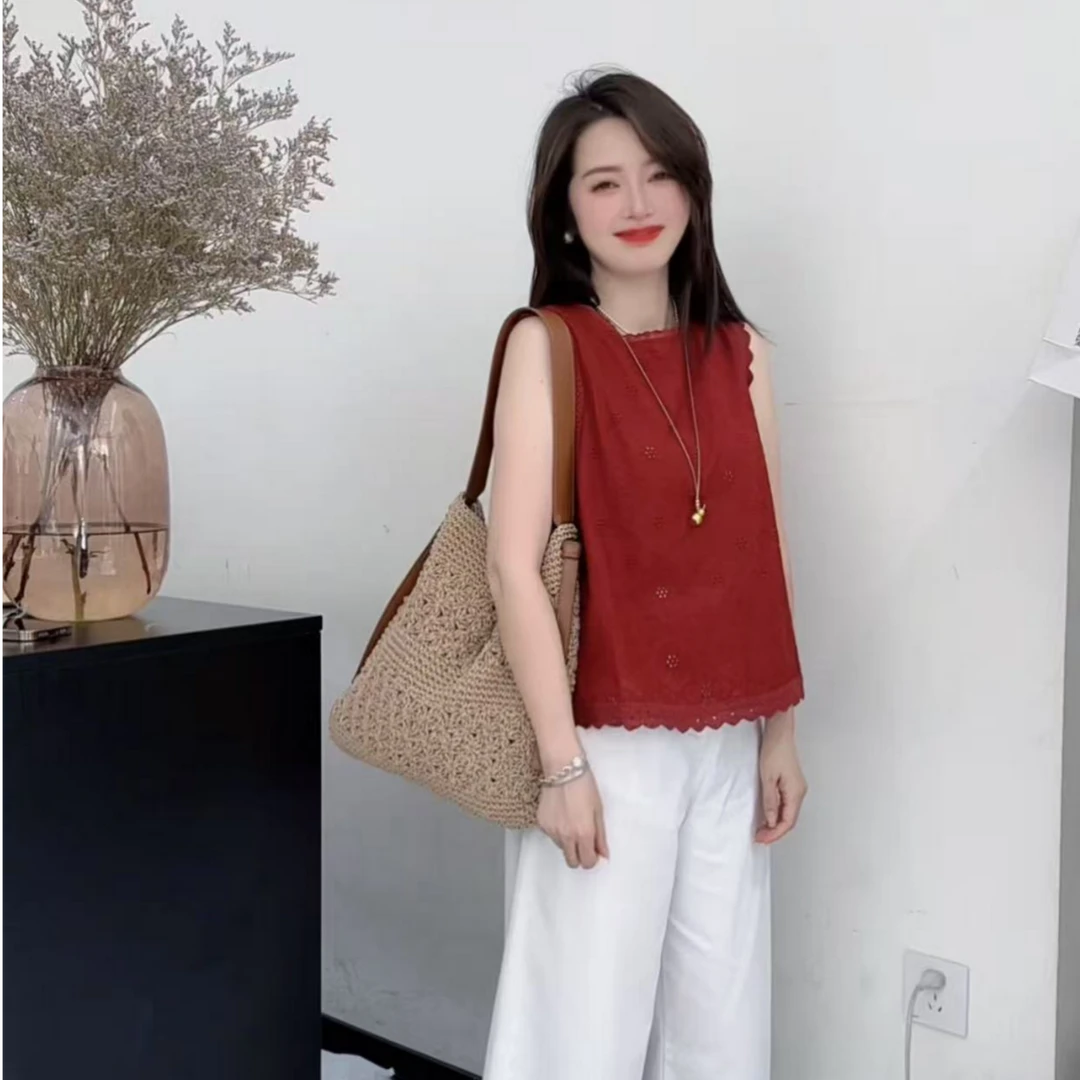 1988 STUDIO•【后背特色镂空】自留款刺绣小衫