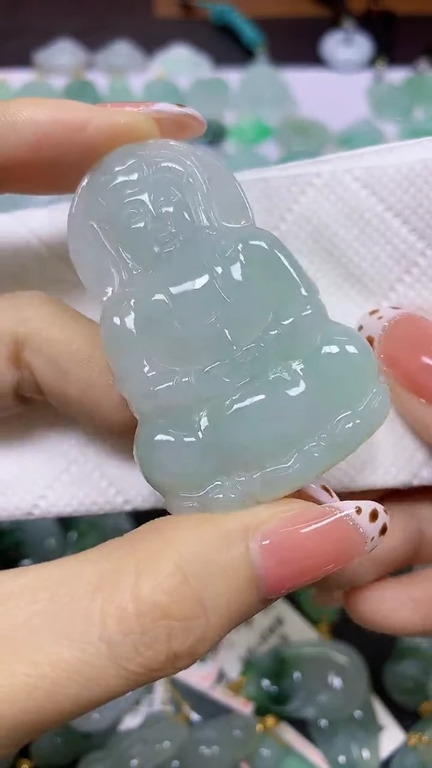 颈饰未镶嵌翡翠天然翡翠A货