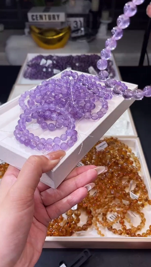 【闪购商品】水晶/未镶嵌薰衣草紫水8mm