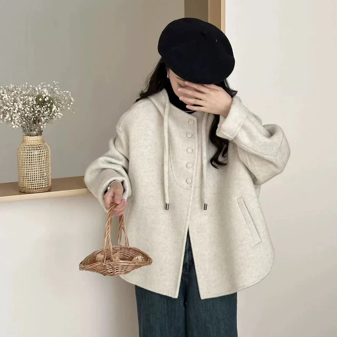8832新款女小个子连帽短款宽松韩版外套女上衣