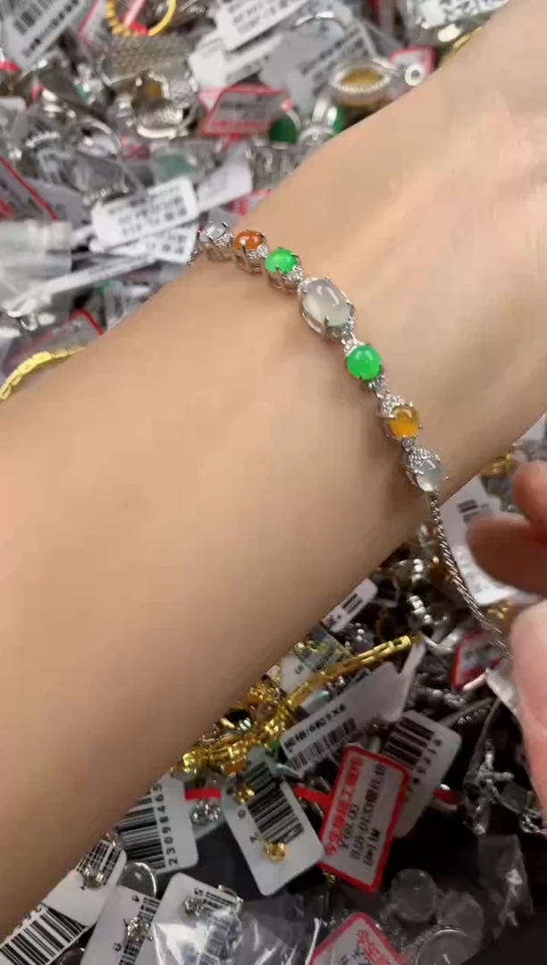 银S925镶嵌戒指翡翠333----5