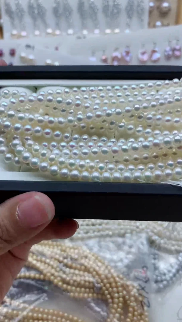 未镶嵌裸珠无扣头淡水珍珠多样性发其一，非无暇