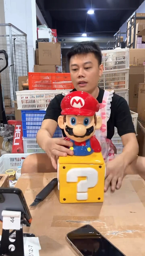 瓷片马里奥问号罐套组