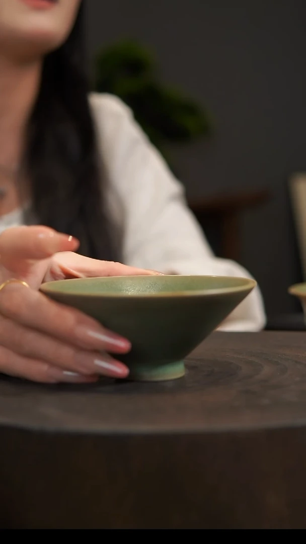 杯子斗笠杯 汝州原产地  原矿老釉