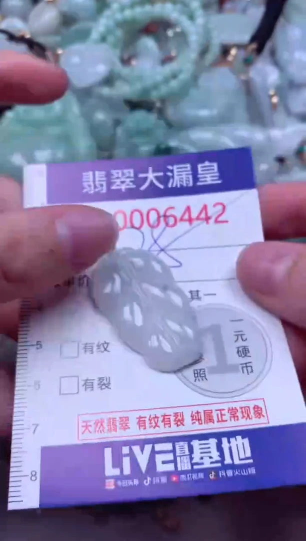 吊坠(不含链)未镶嵌翡翠6442