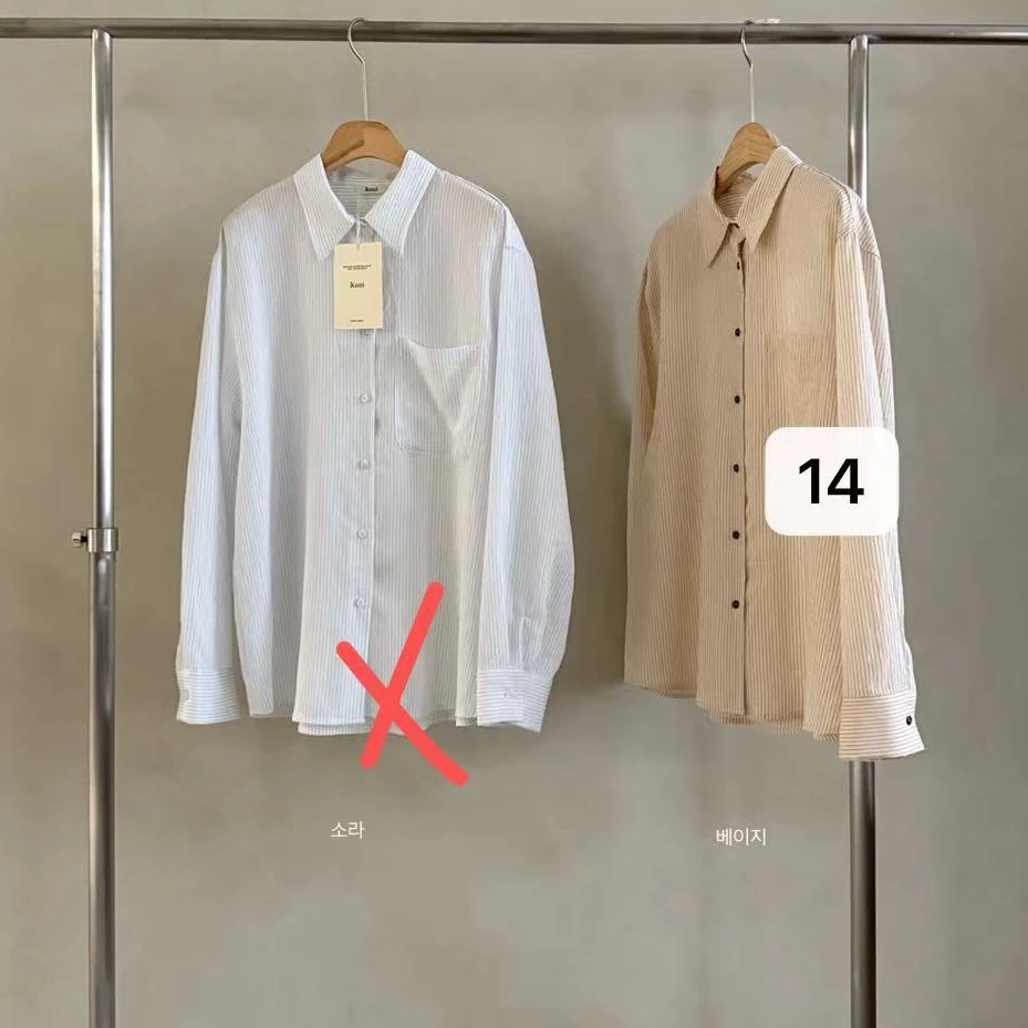 【慧姐韩国正品】2025春夏新款KO防晒衬衫/N0退N0换