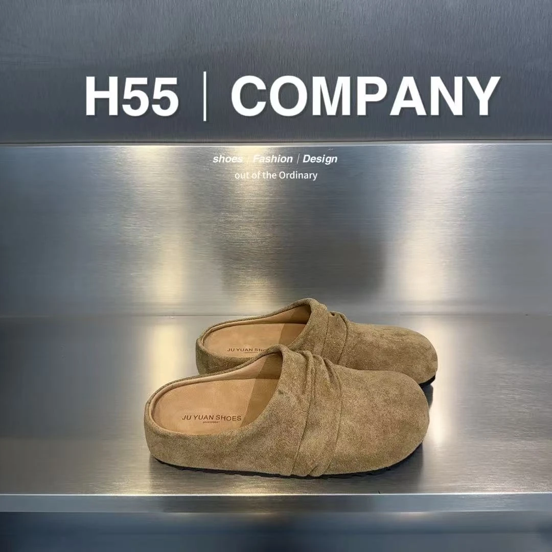 【NQ】诺利莎｜多巴胺褶皱博肯半拖22-2282