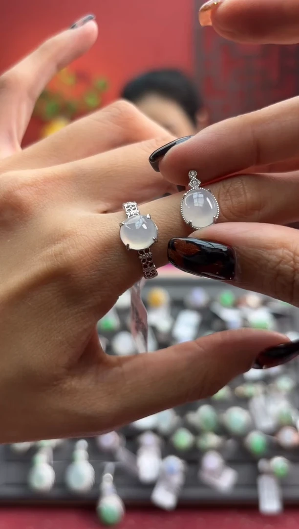 颈饰银S925镶嵌翡翠004515r