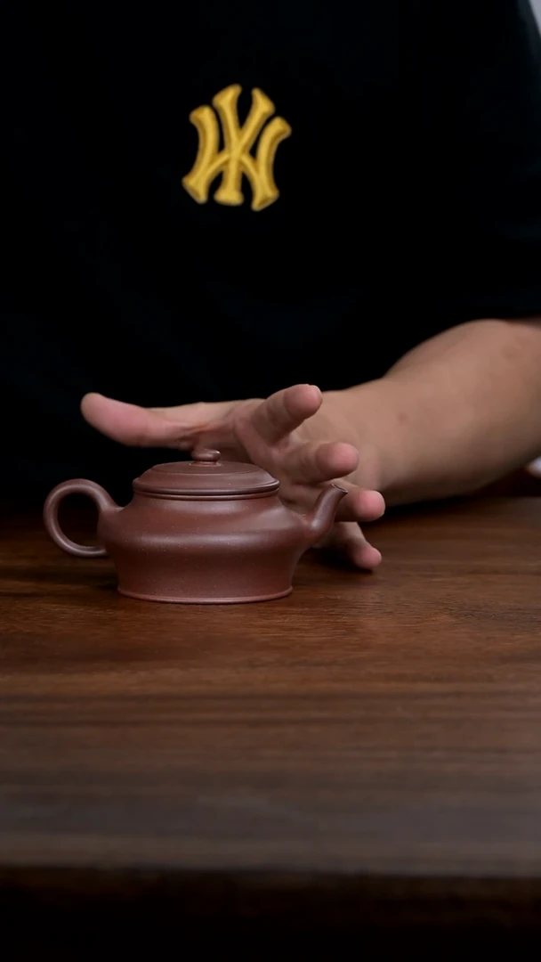 茶壶紫砂浅**珊高虚扁茶壶