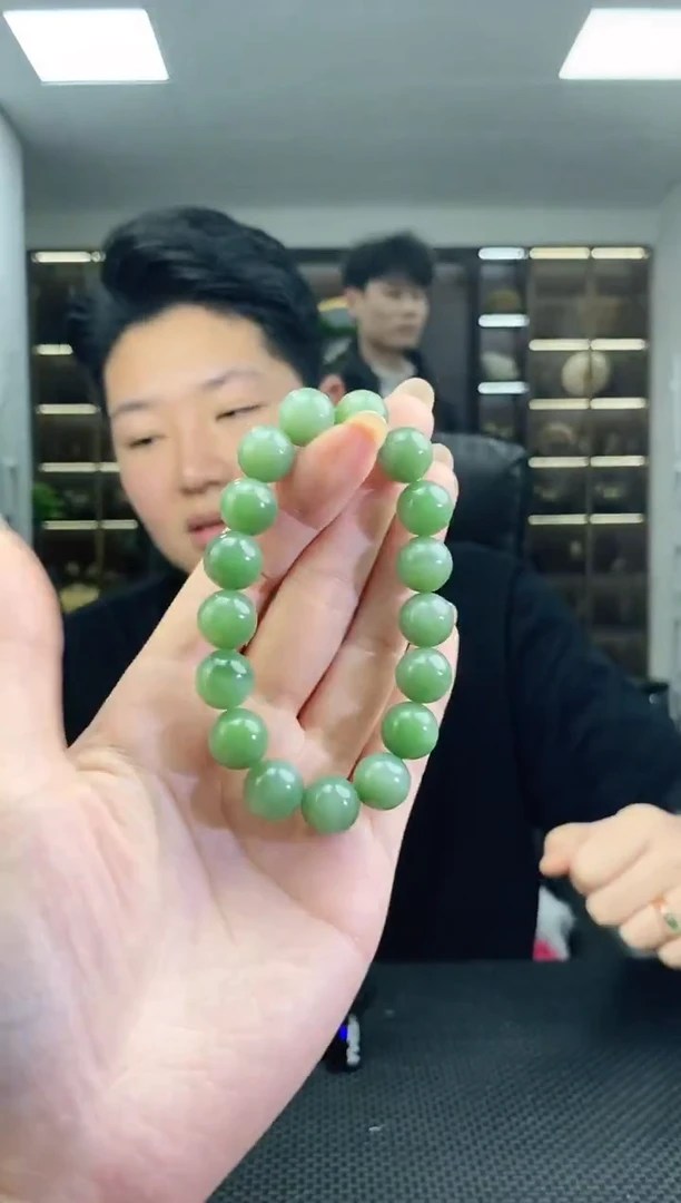 未镶嵌手串和田玉卡12圆珠