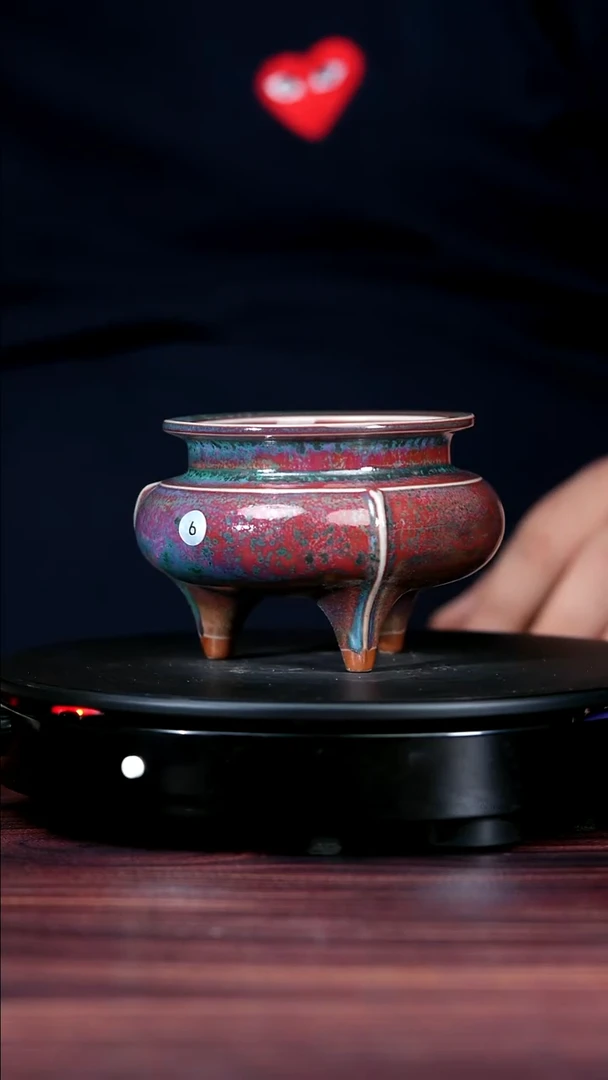 其他钧瓷6#盼龙窑一级品原矿钧瓷鬲式炉