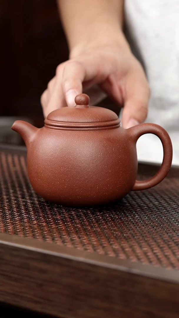 茶壶紫砂红降坡匏尊