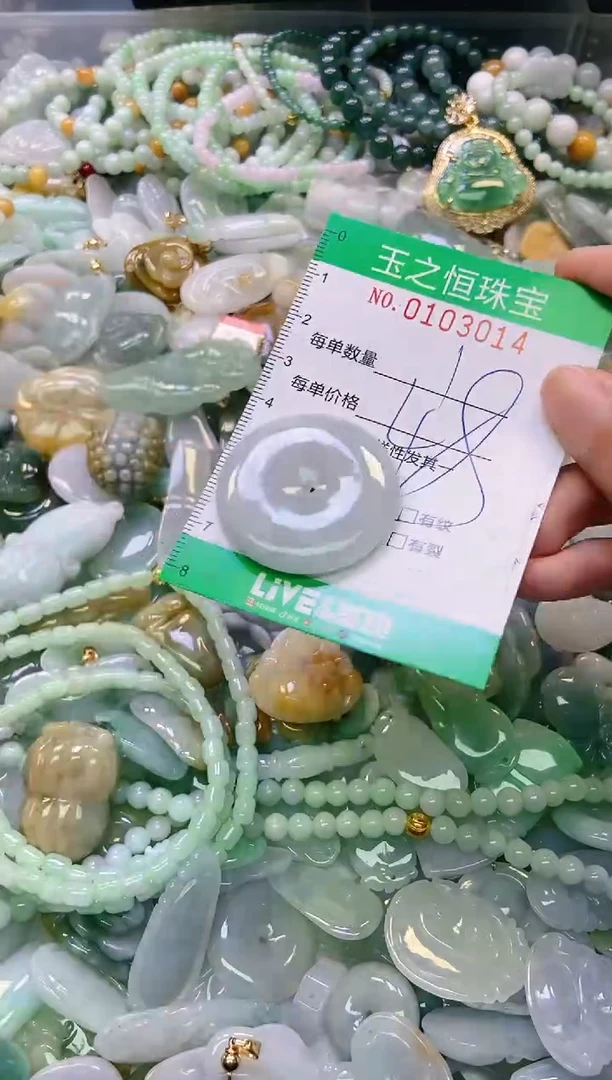 翡翠未镶嵌颈饰闪购0103014