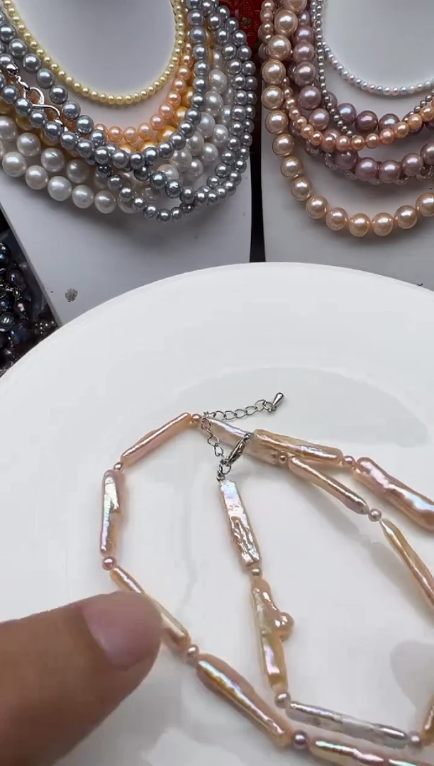 淡水珍珠未镶嵌颈饰1