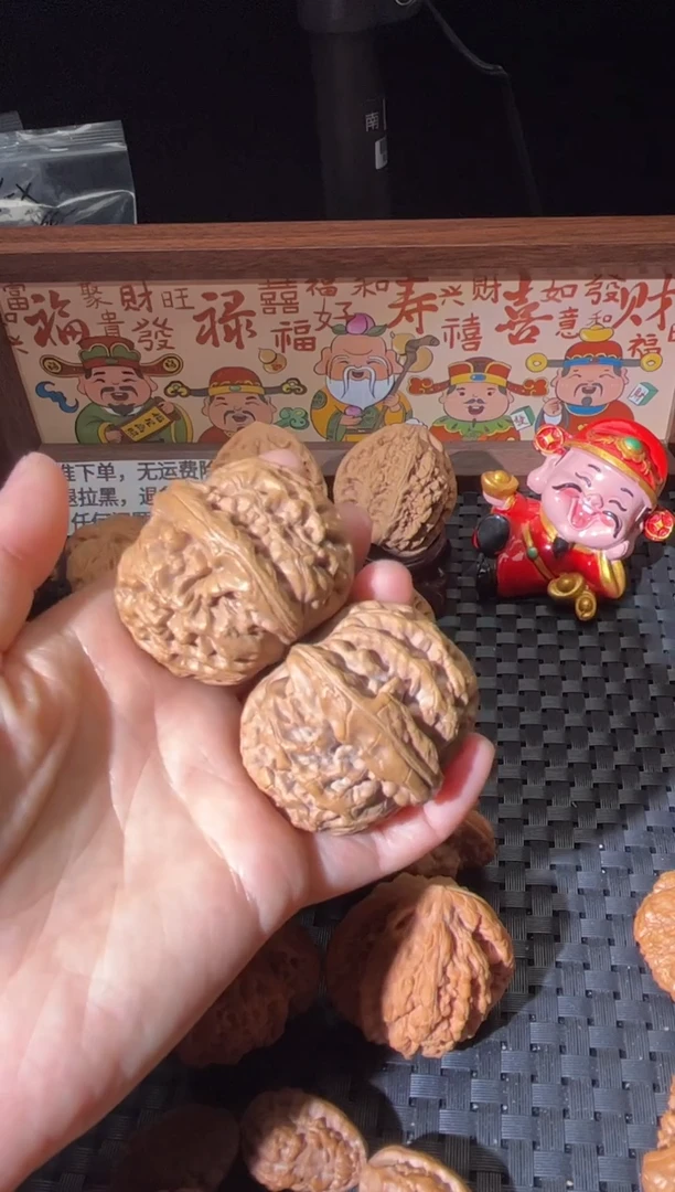 把件文玩核桃龙**神红锦鲤46尺