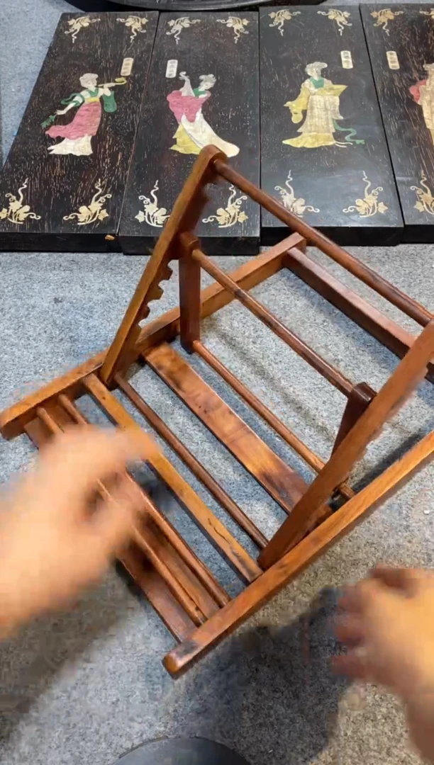 香榧木紫檀拆件雕刻板以直播间实物为准微瑕老物件