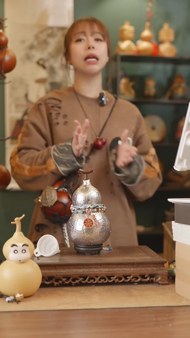 【闪购商品】226号精品天然大漆工艺防渗内胆酒葫芦~