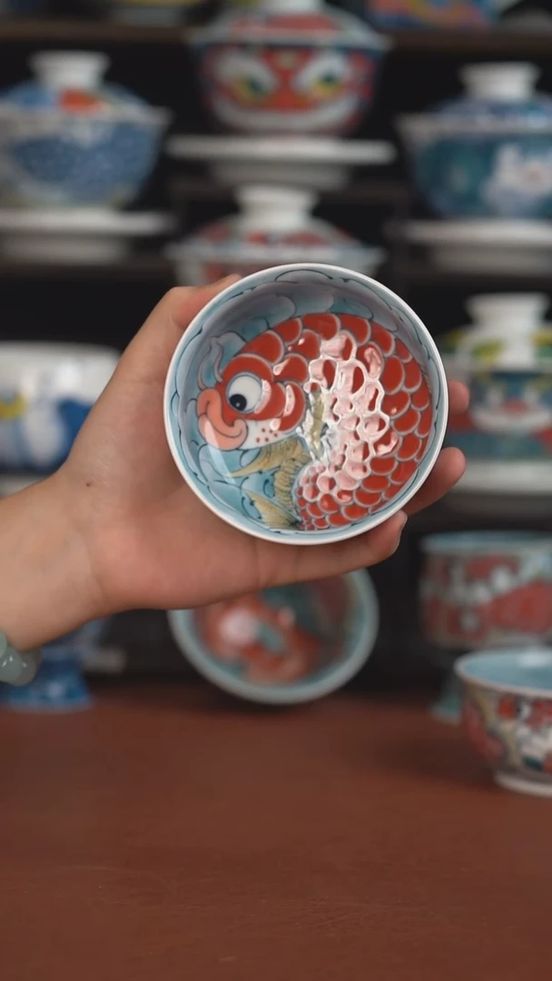 老师作品九鱼矮卢氏杯（微瑕福利 ）