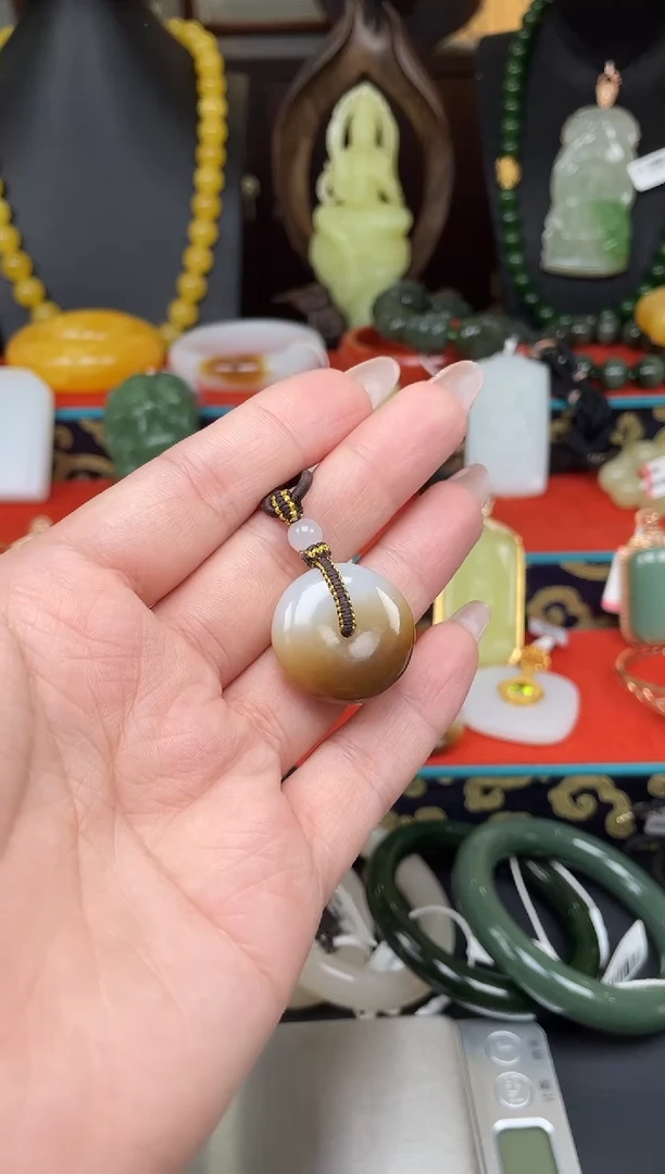 和田玉未镶嵌颈饰吊坠gh352