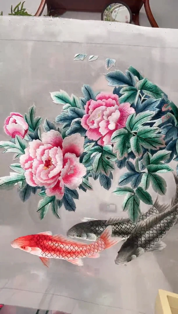 刺绣绣片-双面绣花