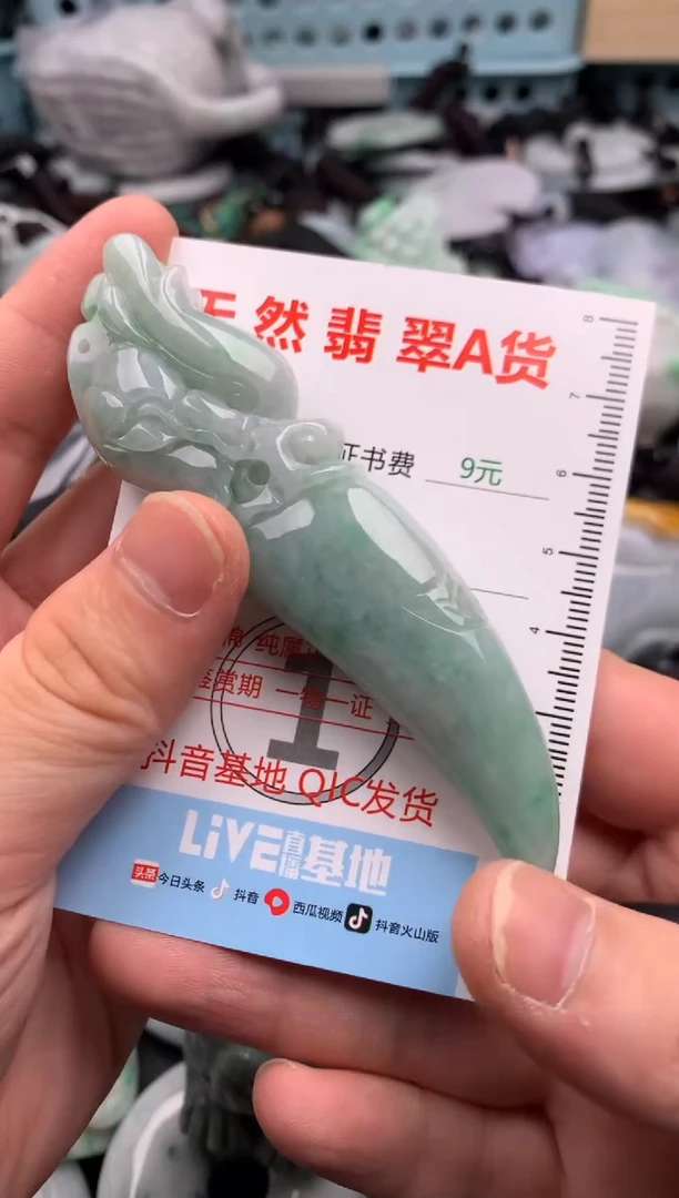 翡翠未镶嵌吊坠(不含链)1