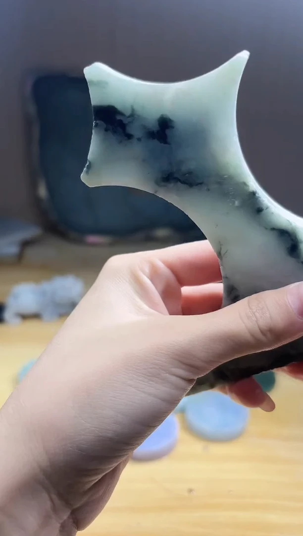 翡翠未镶嵌颈饰翡翠A货 温谭545