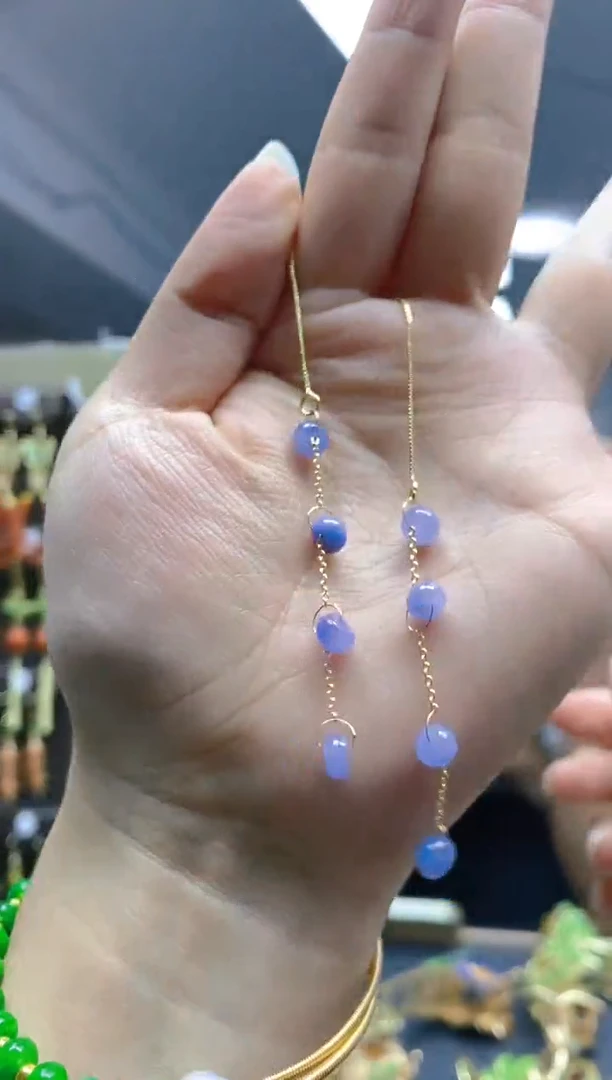 【闪购商品】翡翠耳饰合金0467翡翠耳线