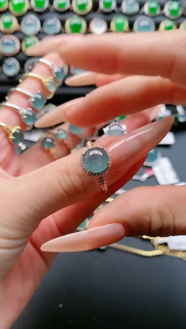 【闪购商品】翡翠戒指银S925镶嵌111111111