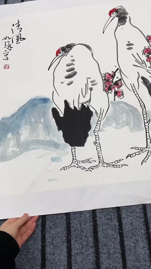 精品国画花鸟作品