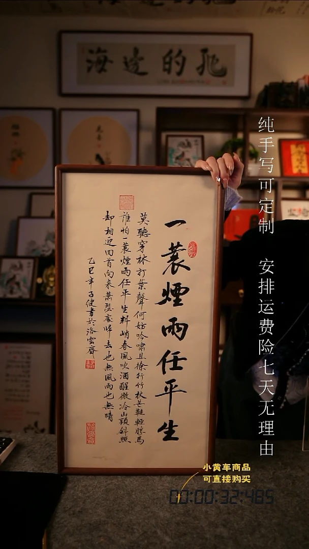 书法一蓑烟雨行书3570