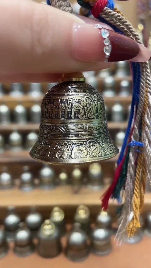 兜**糖阿兹特克铃铛双硬币款配绳微瑕