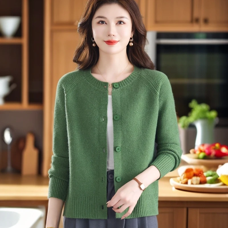 独特漂亮秋季短款气质开衫上衣2025新款时尚减龄好看女士针织外套