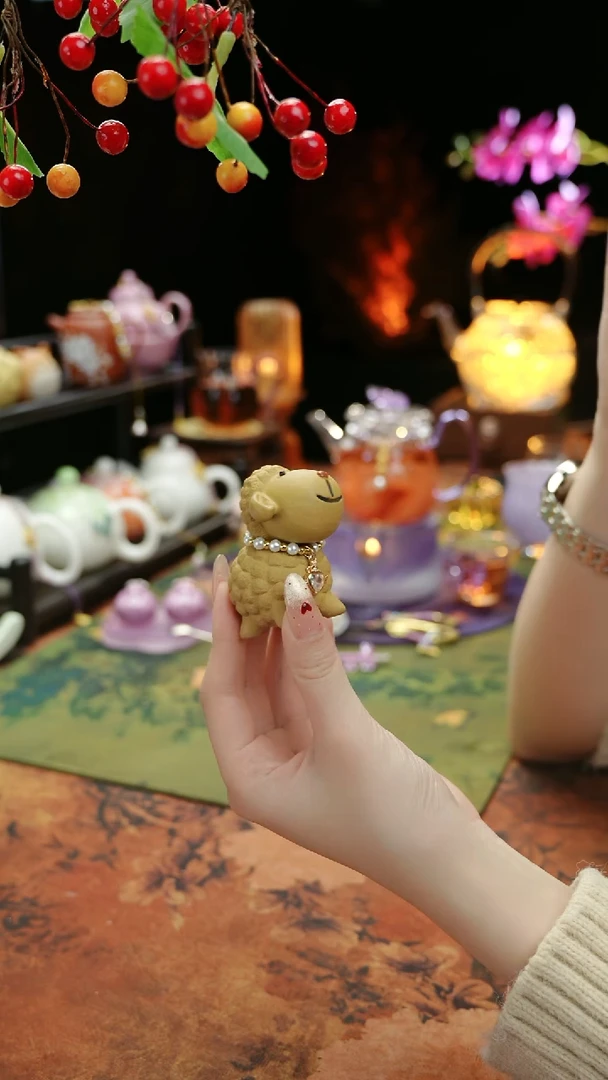 【闪购商品】快乐小羊紫砂茶宠摆件