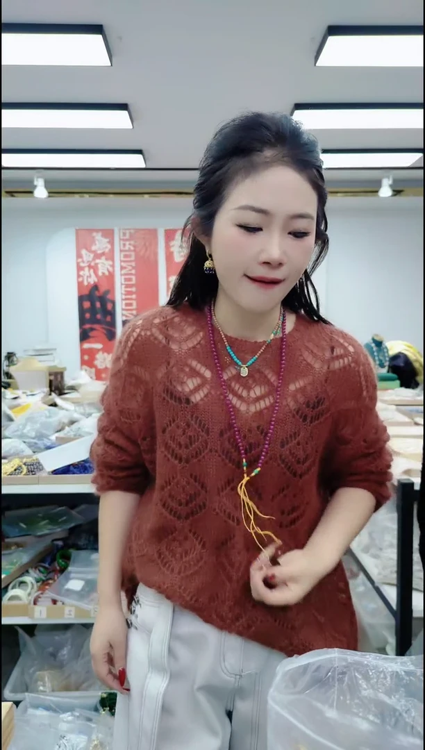 【闪购商品】玛瑙/玉髓颈饰合金0503紫色万能链