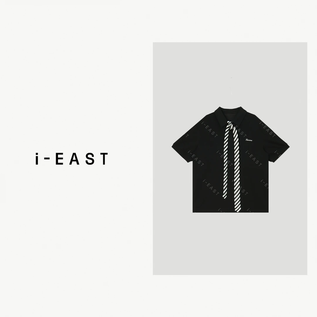 i-EAST 恰好时光~极简百搭套头休闲卫衣上衣-5C SY8225