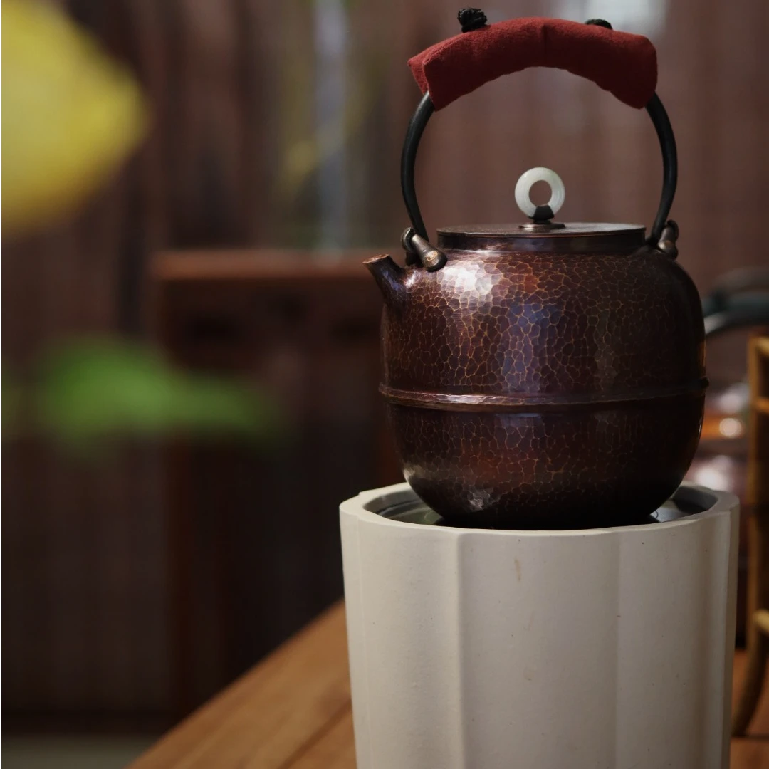 纯手工 【玄腰】铜壶煮水壶 烧水壶 1200cc