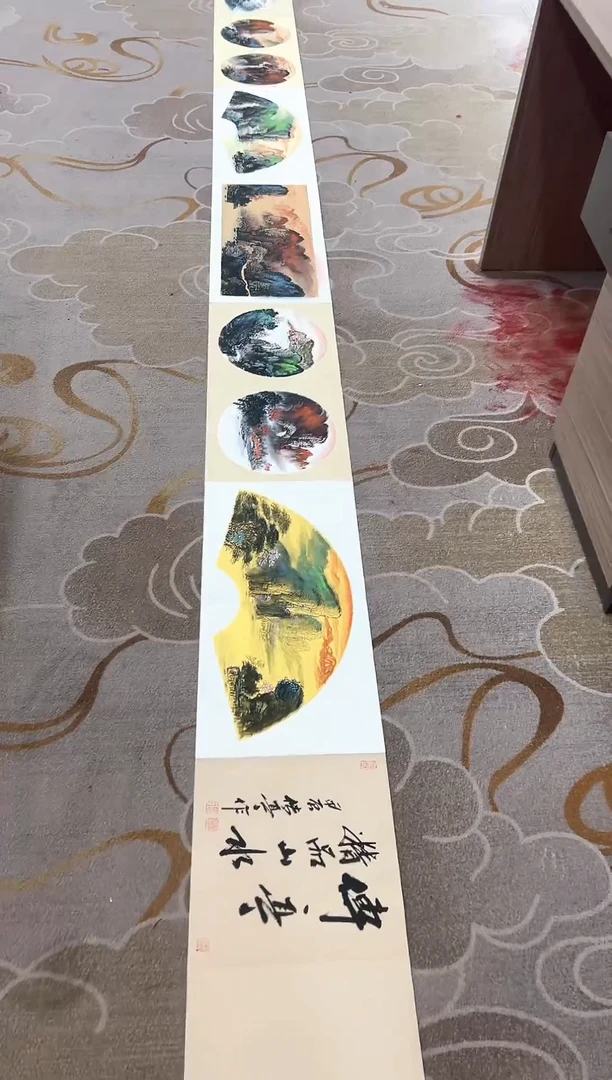 国画张传亭老师的红袍作品