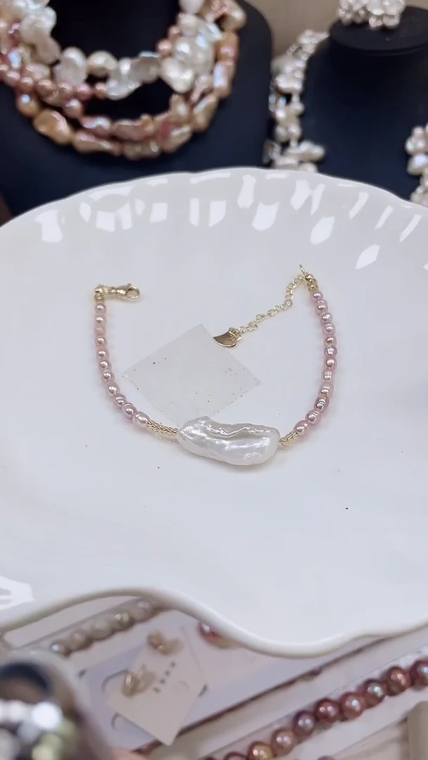 未镶嵌手链淡水珍珠【纯恬饰品】