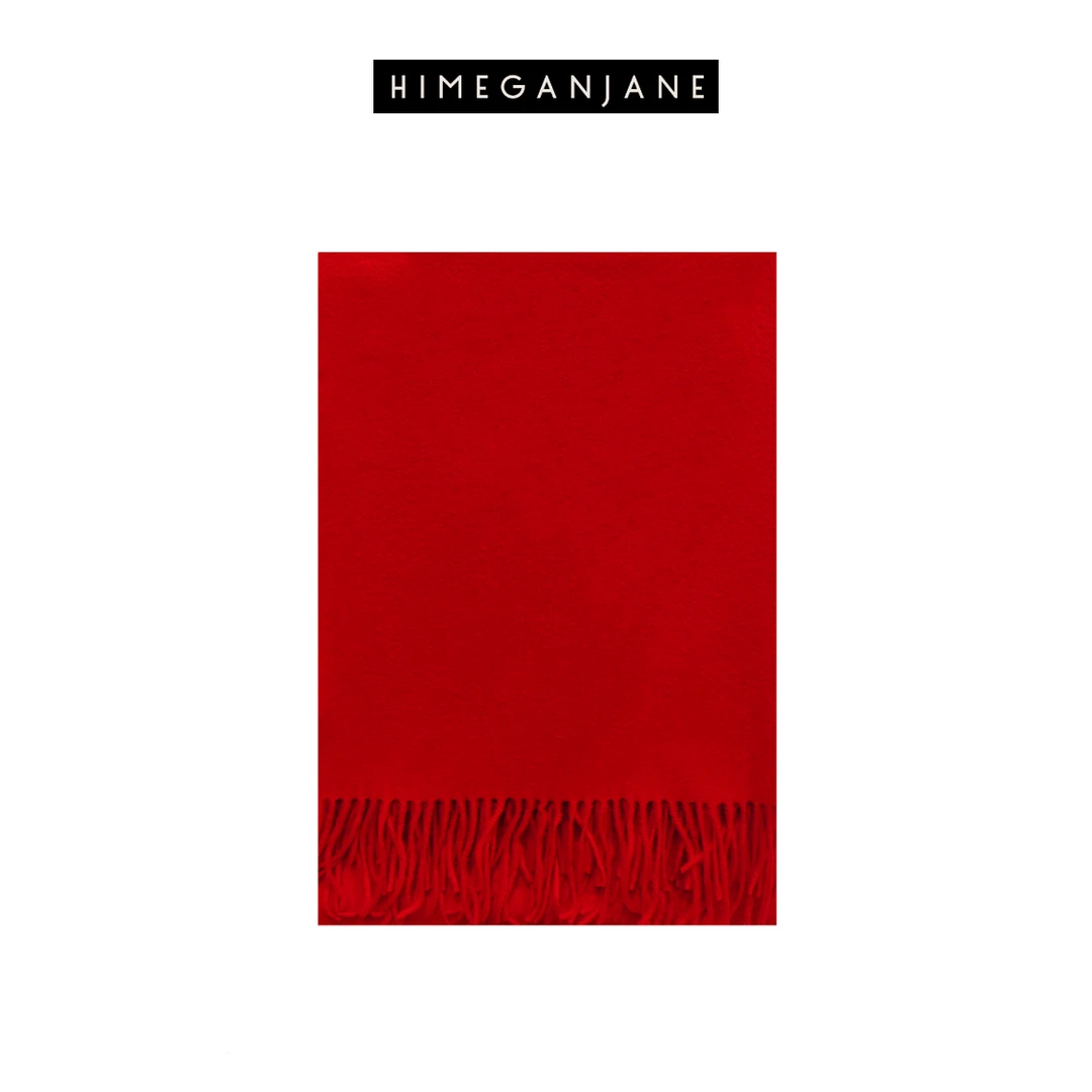 HIMEGANJANE100%纯羊毛围巾