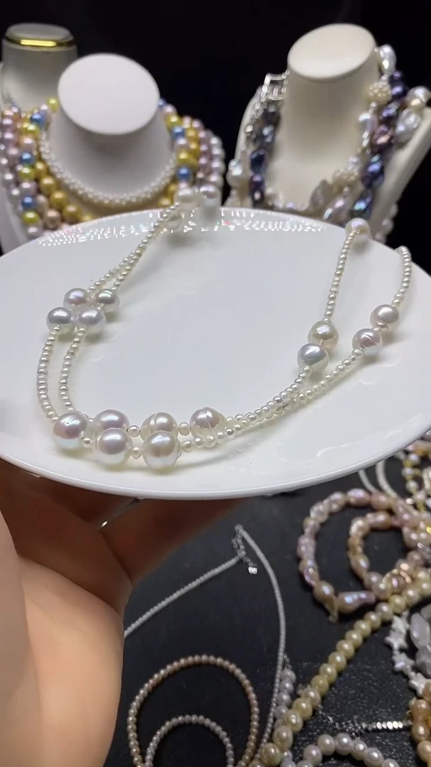 颈饰未镶嵌淡水珍珠多人