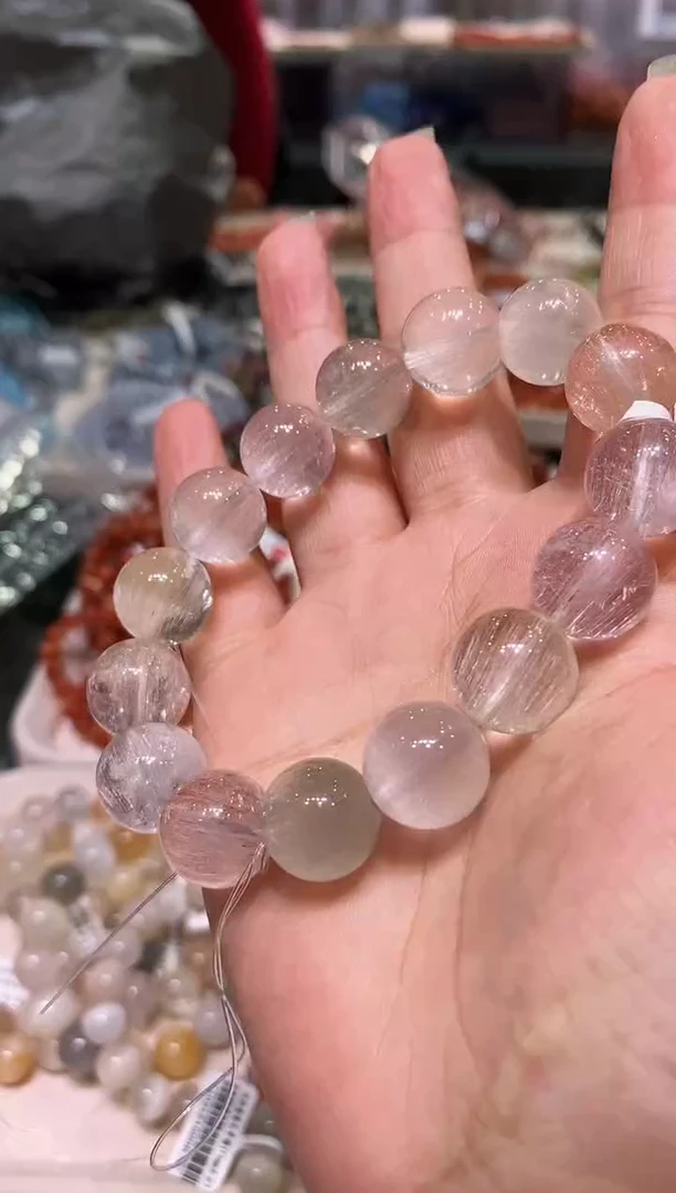 未镶嵌手链水晶口****石多样性发其一兔毛14+