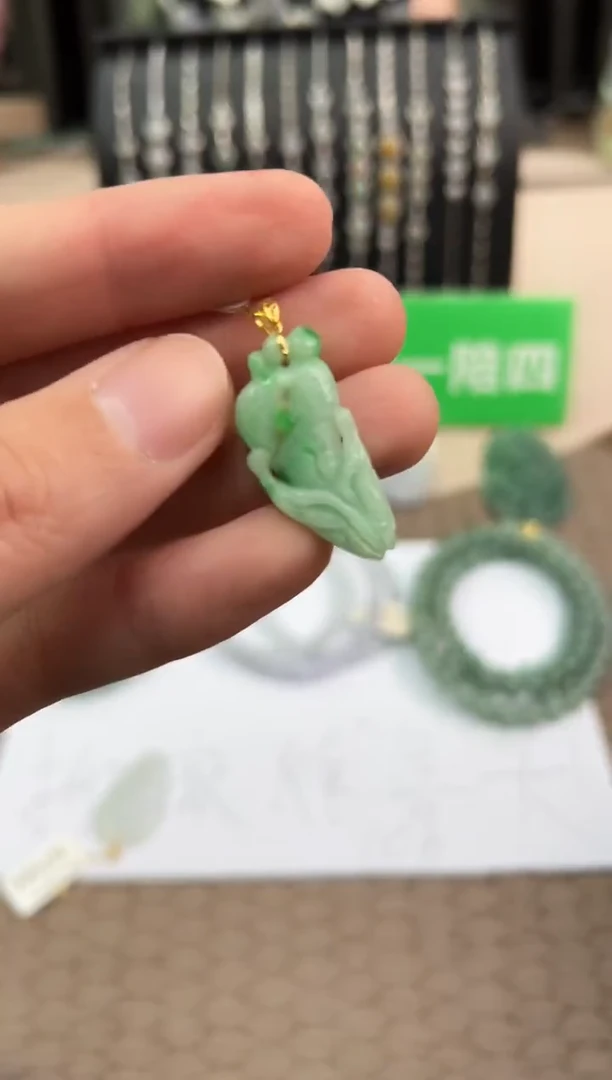 颈饰未镶嵌翡翠挂件H0001