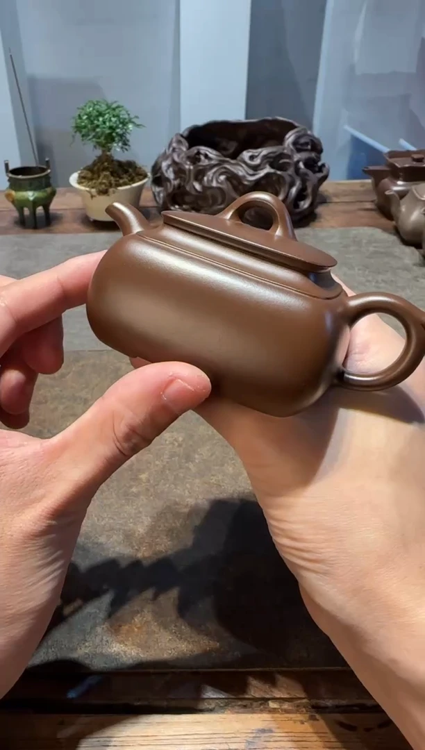茶壶紫砂爱*鱼长四方紫砂壶