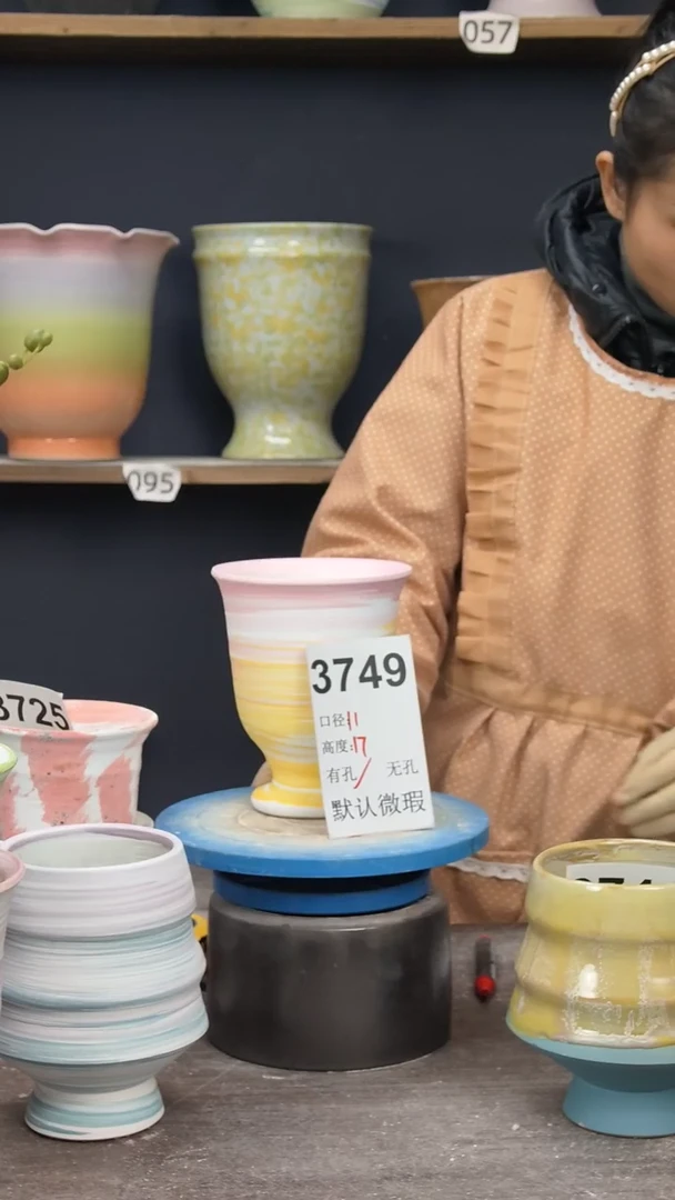 景德镇陶园花盆3749